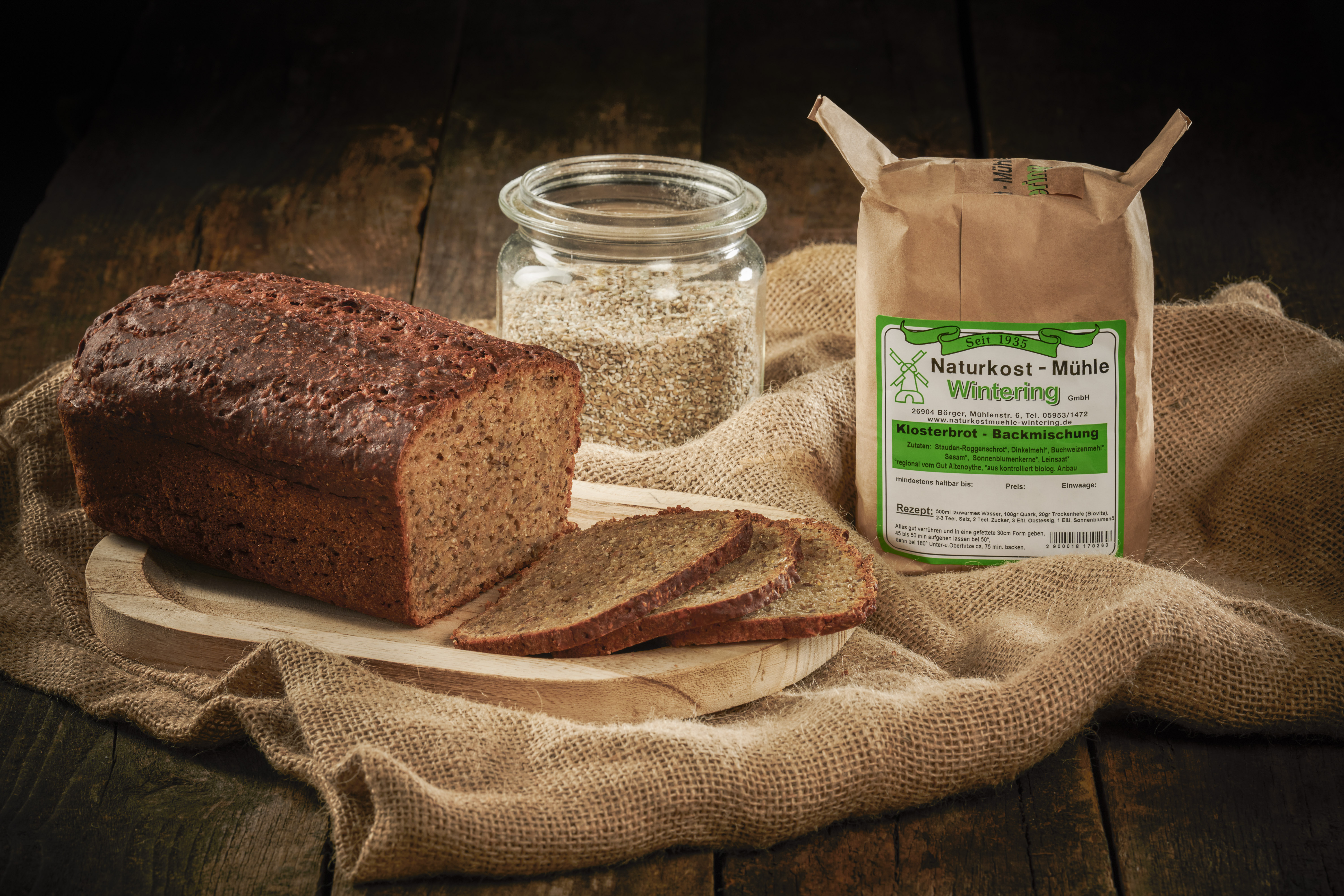 Klosterbrot-Backmischung (weizenfrei)