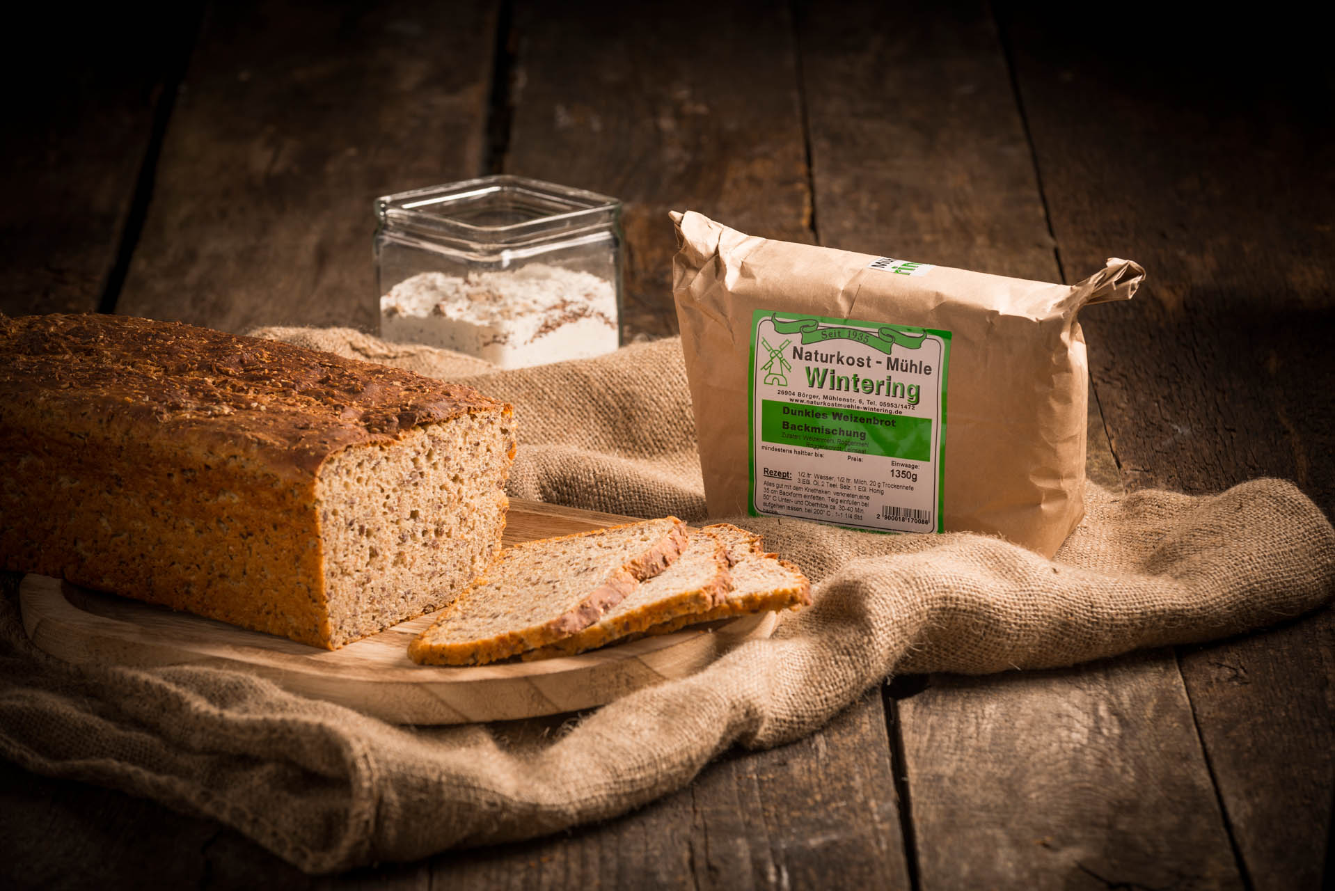 Dunkles Weizenbrot-Backmischung (100 % Bio)